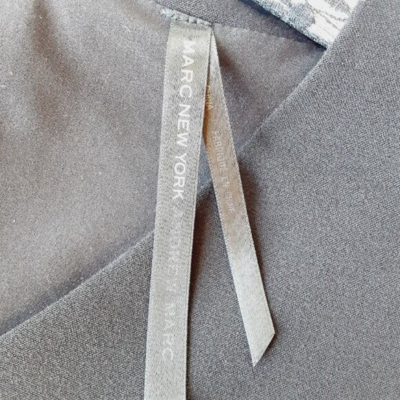 Marc New York Black Midi V Sheath Dress Size 6 - Picture 9 of 10